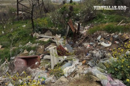 Köhnə Günəşlinin köhnə zibilliyi: tullantıları gecə maşınlarla boşaldırlar - FOTO