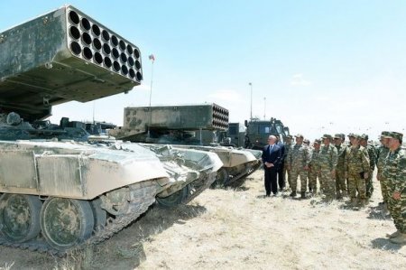 Naxçıvanda hərbi təlim: Azərbaycan - Türkiyə Silahlı Qüvvələri öz gücünü göstərdi – FOTO