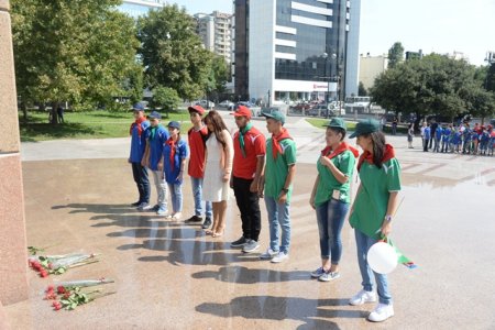 Nəsimi rayonunun “Gənc İlhamçılar”ı Şəki şəhərinə istirahətə yola düşdülər