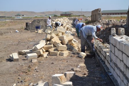 Füzuli rayonunda pambıq tədarükü məntəqəsi tikilir