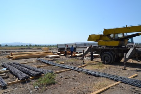 Füzuli rayonunda pambıq tədarükü məntəqəsi tikilir