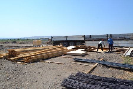 Füzuli rayonunda pambıq tədarükü məntəqəsi tikilir