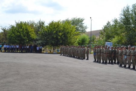 Füzuli RİHB Alı Alıyev Qurban bayramı münasibəti ilə əsgər və zabitlərlə görüşüb