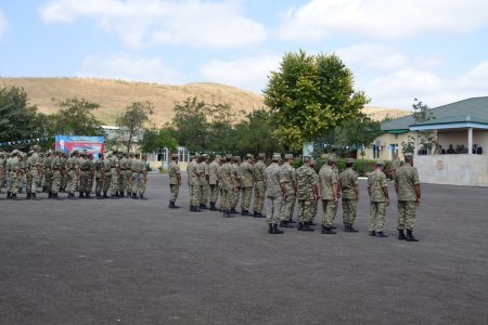 Füzuli RİHB Alı Alıyev Qurban bayramı münasibəti ilə əsgər və zabitlərlə görüşüb