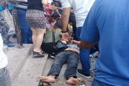 Metronun 28 May stansiyasının qarşısında ölüm hadisəsi – FOTO