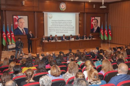 “Nərimanov rayonunun sosial-iqtisadi inkişafının 2017-ci ilin doqquz ayının yekunlarına və qarşıda duran vəzifələr”ə həsr olunmuş Nərimanov Rayon İcra Hakimiyyəti başçısı yanında Şuranın geniş iclası keçirilib.