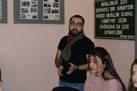 Nərimanov rayonunda “Gənclərin Sahibkarlıq Modeli” layihəsinin növbəti təlimi keçirilib.